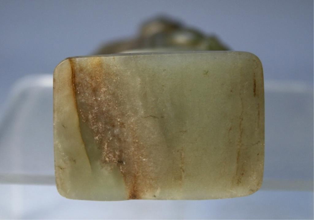 Chinese Carved Jade Soldier Figure - 5