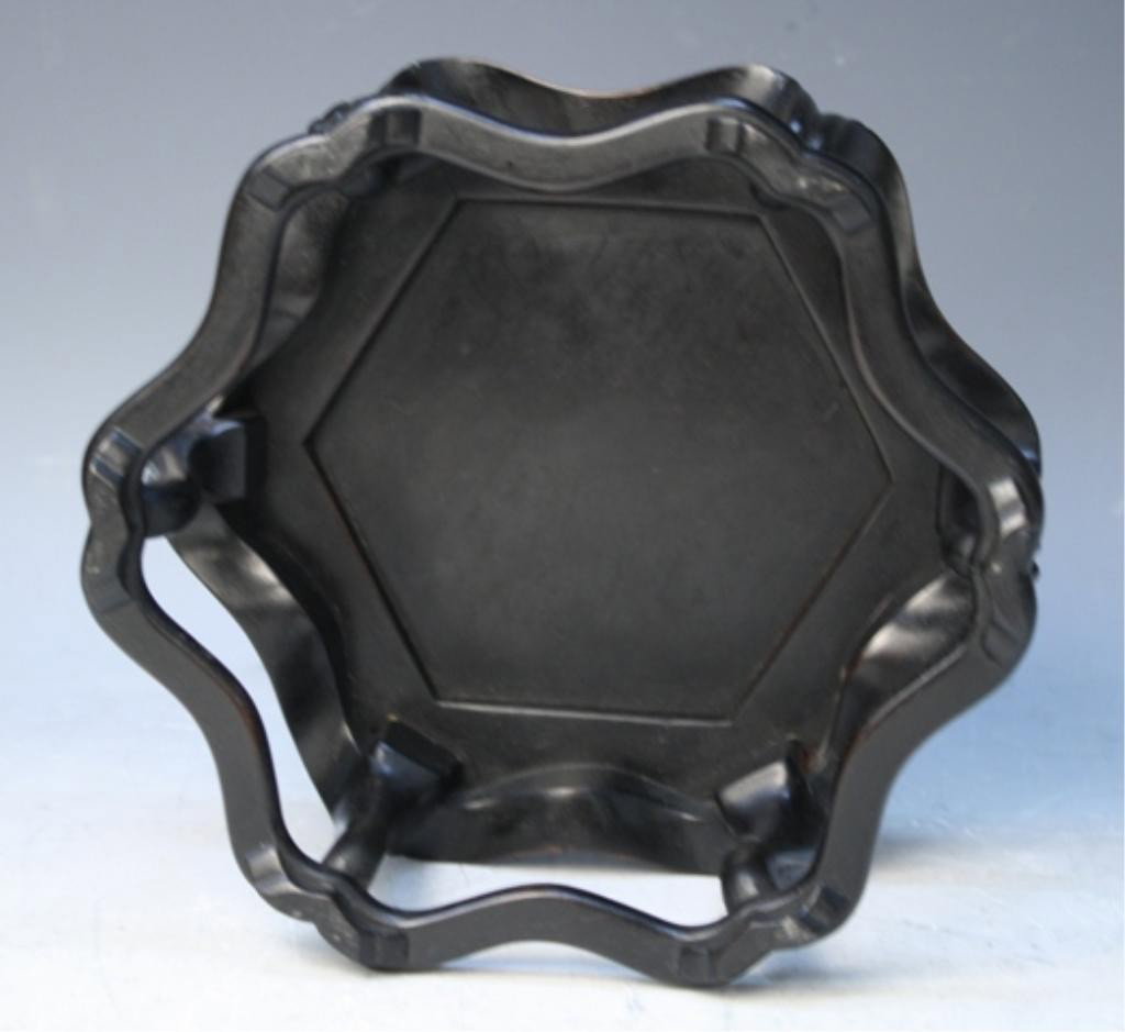 Chinese Carved Zitan Display Stand - 6