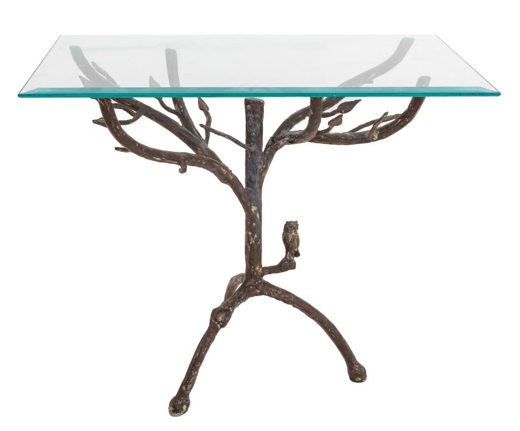 After Giacometti, Ralph Pucci Owl Side Table 1990s (1 of 6)