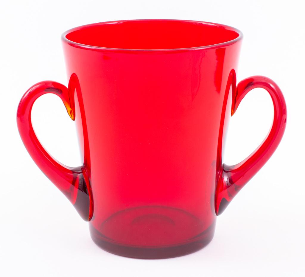 Steuben Ruby Red Glass Champagne Bucket (1 of 5)