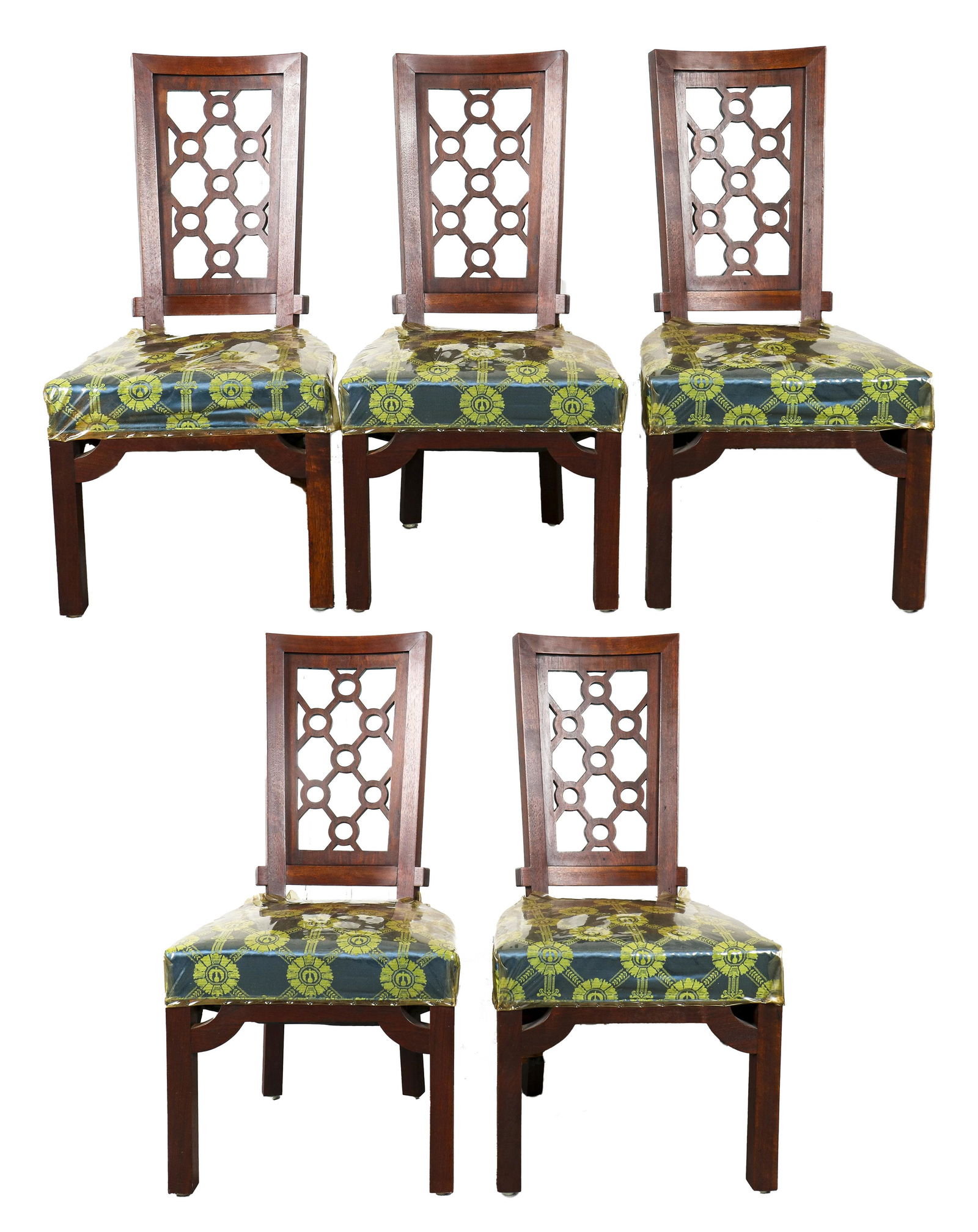 James Mont Asian Modern Walnut Dining Chairs, 5 (1 of 12)