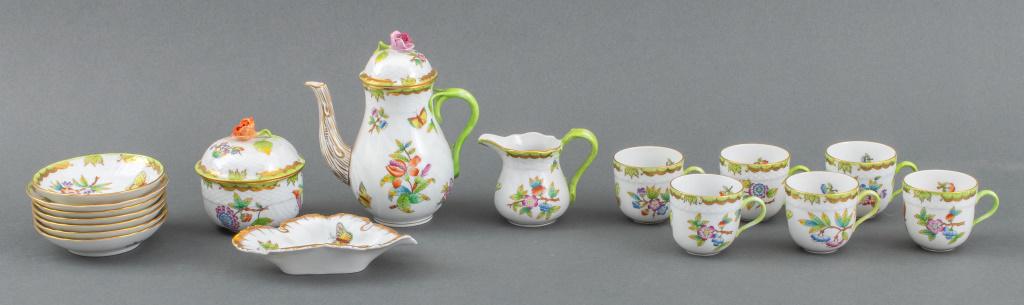 Herend Demitasse Coffee Set "Queen Victoria" for 6 (1 of 13)