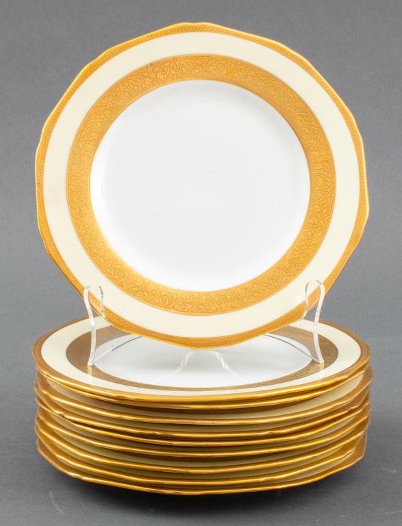 English Crown Chelsea Porcelain Lunch Plate, 10 (1 of 6)