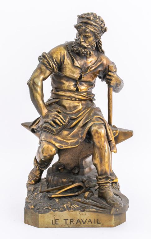 Charles-Auguste LeBourg, "Le Travail" Bronze 1906 (1 of 15)