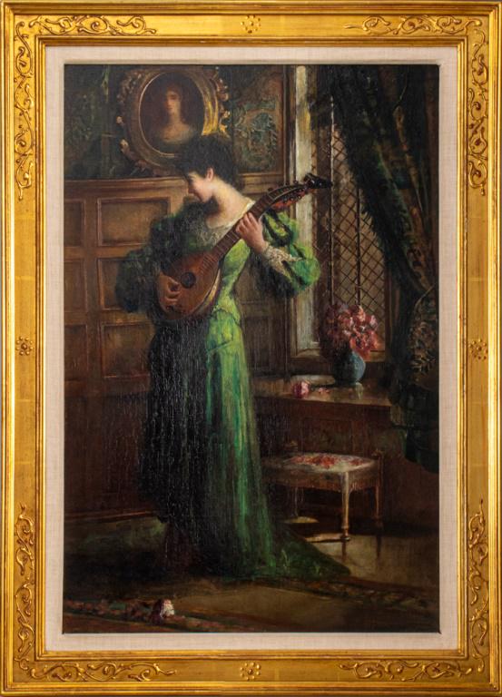 J. Haynes Williams "Mandolin Player" Oil on Canvas (1 of 14)