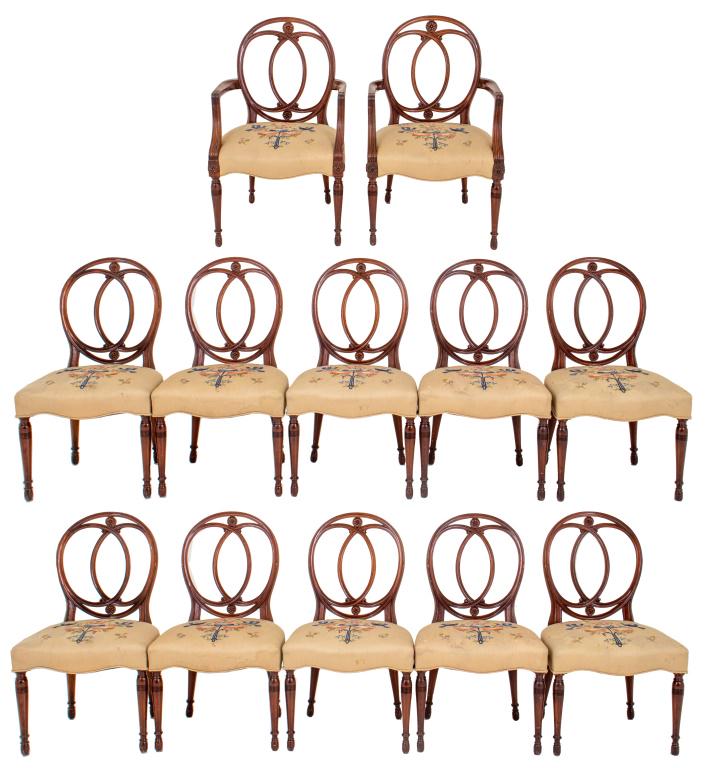 Sheraton Style Dining Chairs, 12 (1 of 11)