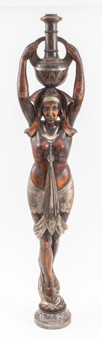 Egyptian Revival Newel Post Figure, c. 1900 (1 of 12)
