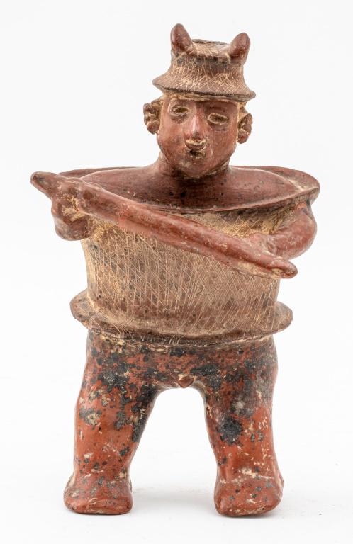 Pre-Columbian Pottery Nayarit Warrior Form Figure (1 of 11)