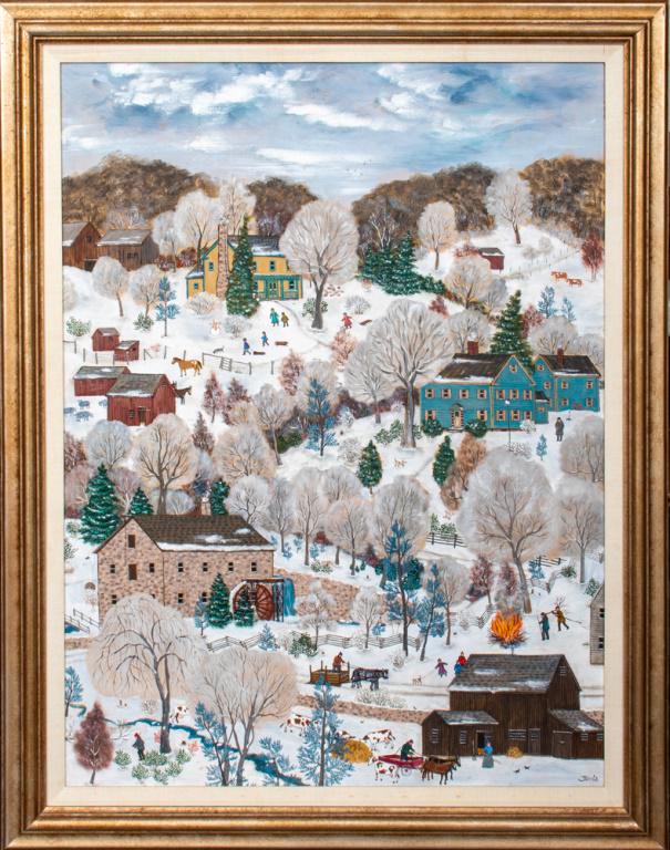 Janis Price 'Winter Landscape' Oil on Board (1 of 13)