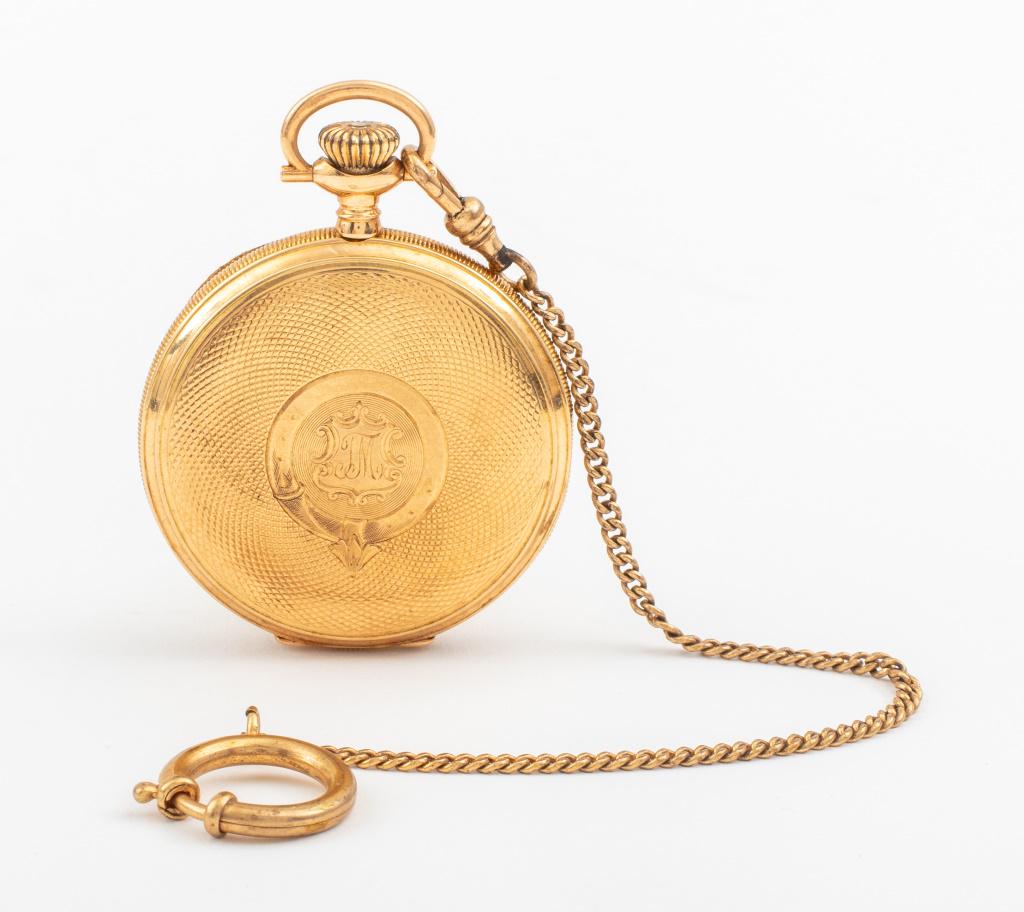 Waltham 14K Yellow Gold Hunter Case Pocket Watch (1 of 14)
