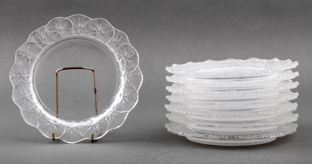 Lalique "Honfleur" Dessert Plates, 8 (1 of 7)