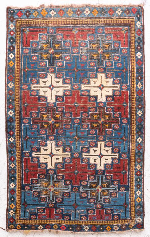 Antique Turkoman Rug 5' x 3' (1 of 4)
