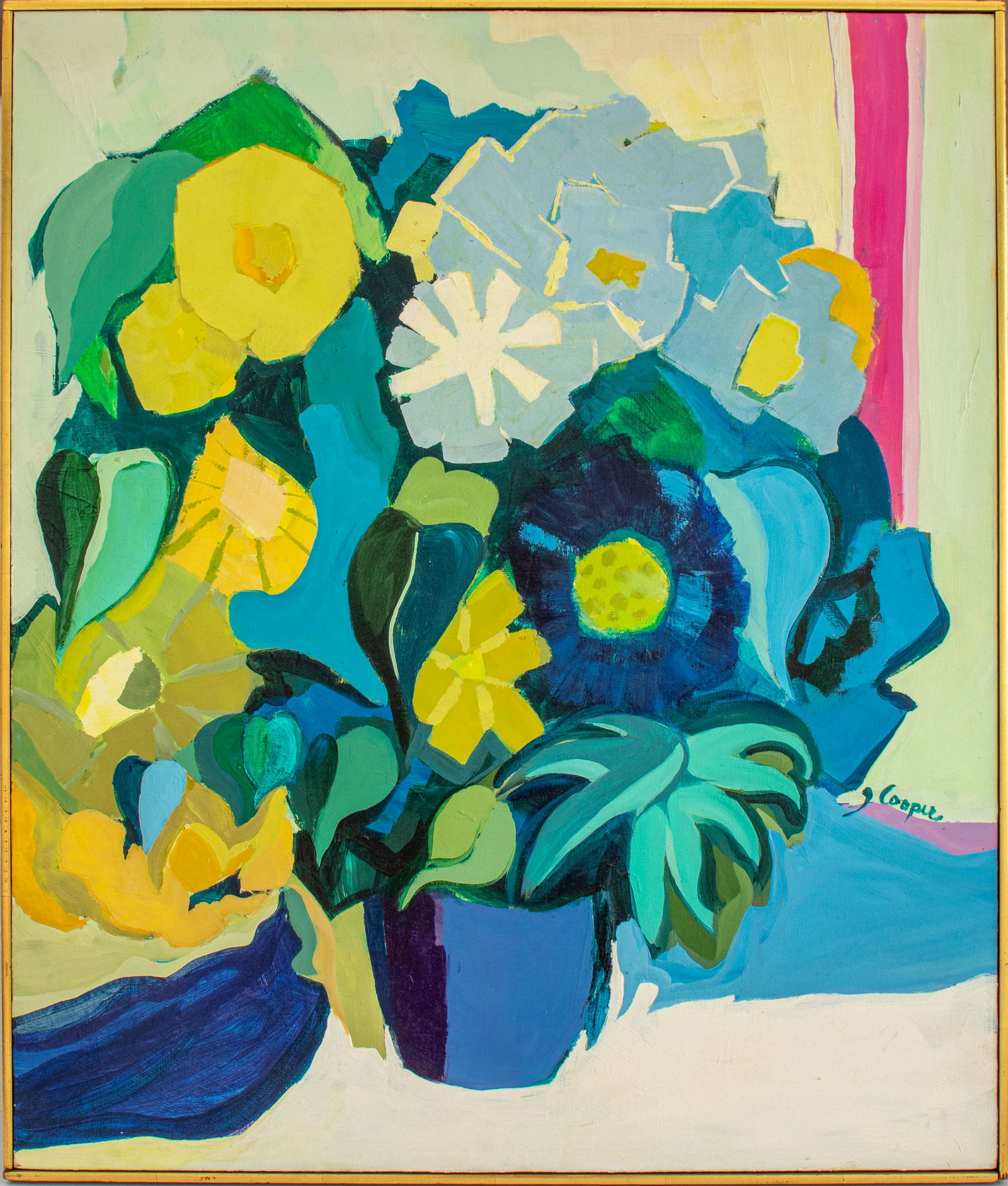 G. Cooper Abstract Still Life Oil On Canvas (1 of 7)