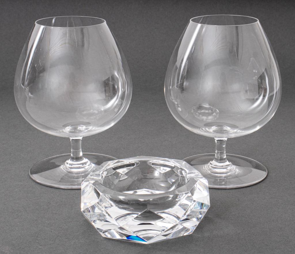 Baccarat Ashtray & Two Brandy / Cognac Glasses (1 of 6)