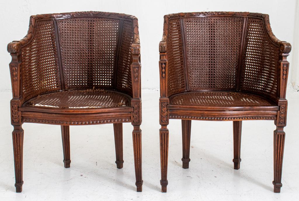 Continental Neoclassical Style Caned Bergeres, Pr (1 of 11)