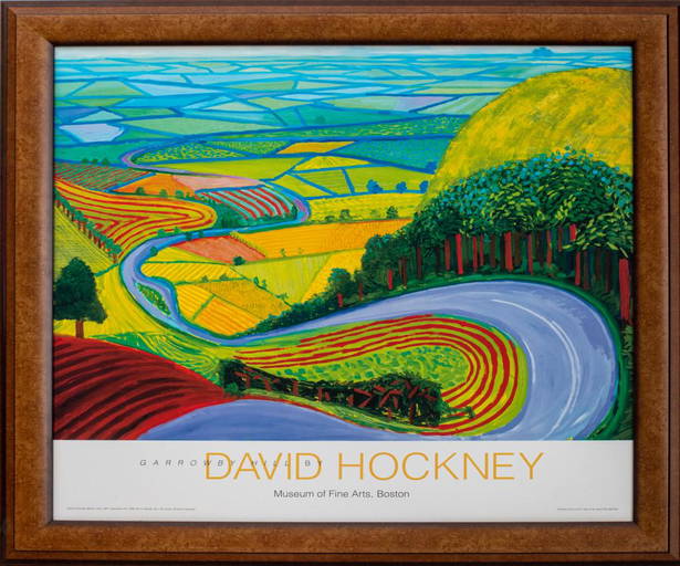 Vintage David Hockney Museum for Moderne Kunst Exhibition Poster (1987,  Framed)