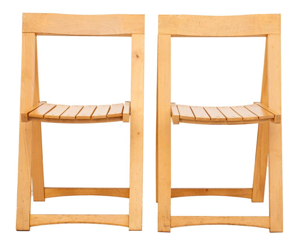 Italian Aldo Jacober Attr. Beech Foldable Chair, 2 (1 of 7)
