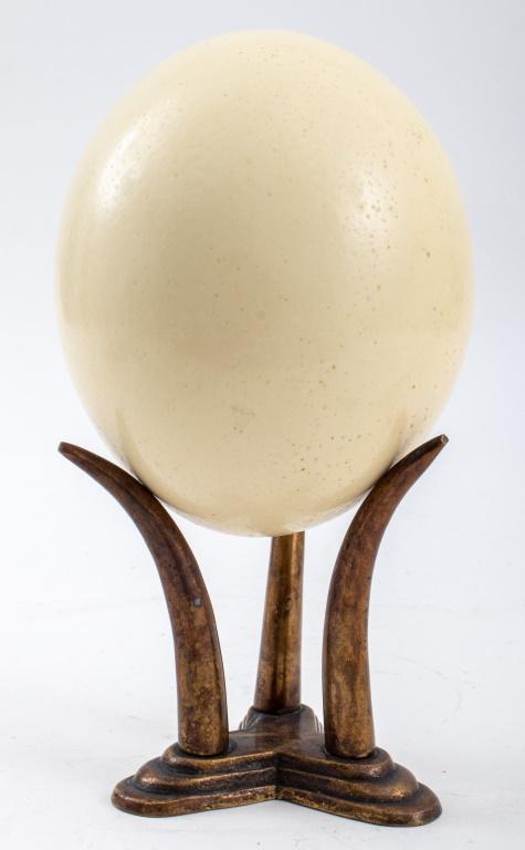 Ostrich Egg on Gilt Bronze Stand (1 of 6)