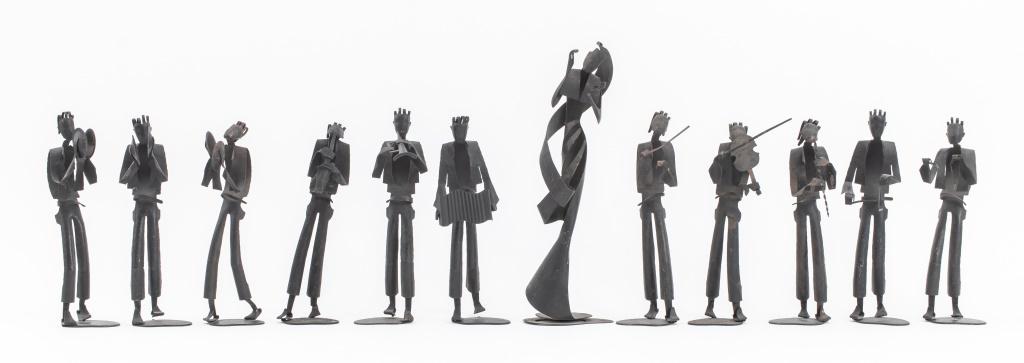 Rena Rosenthal Metal Orchestra Statue Figures, 12 (1 of 11)