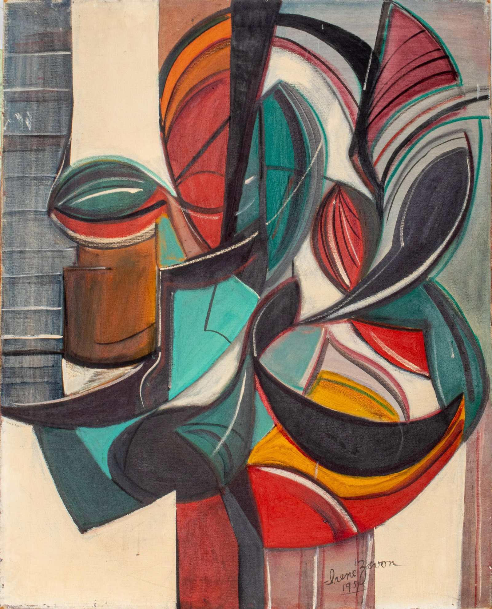 Irene Zevon Modern Abstract Oil on Canvas (1 of 7)