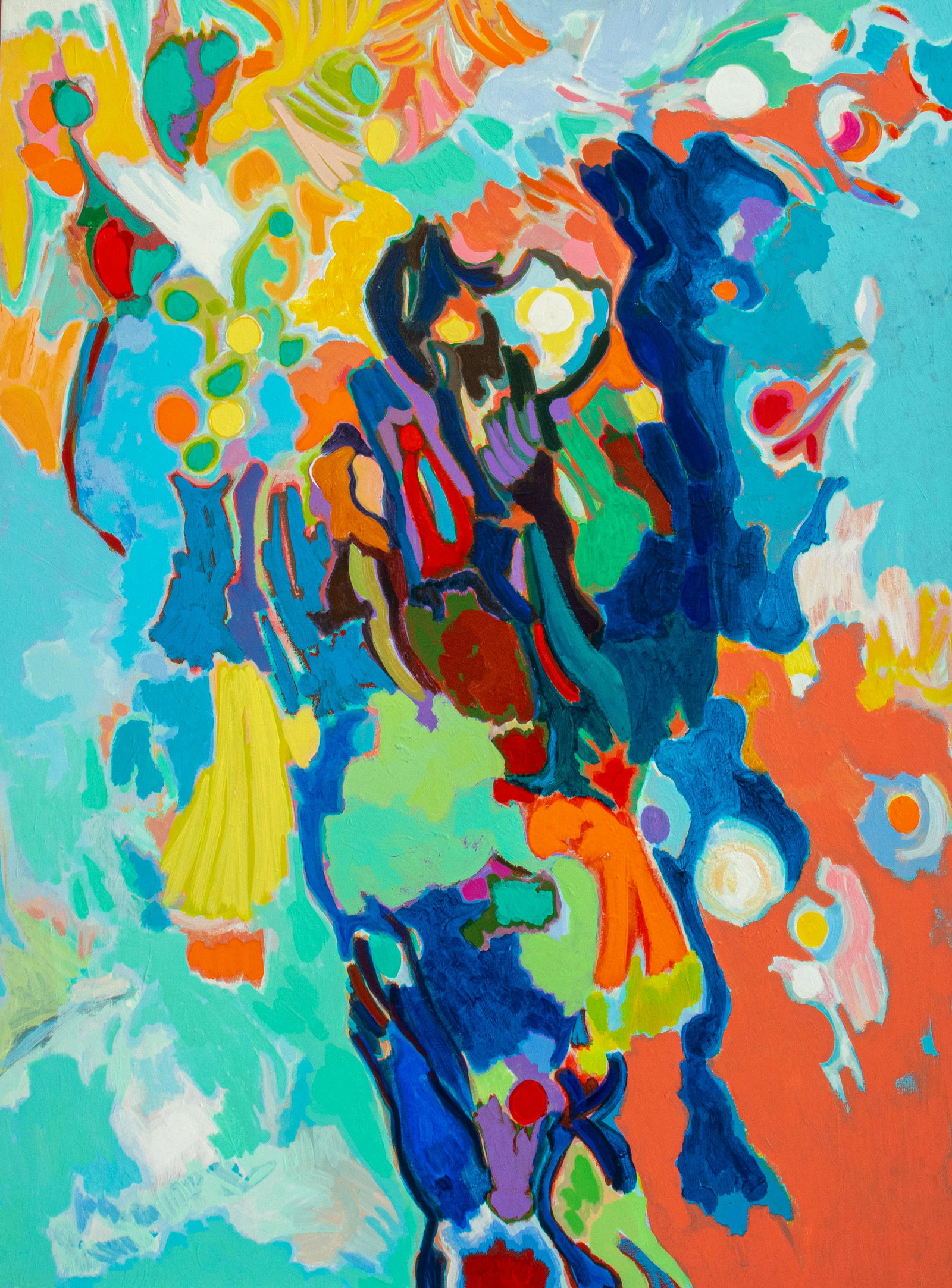 Lawrence Glickman Abstraction Acyrlic on Canvas (1 of 8)
