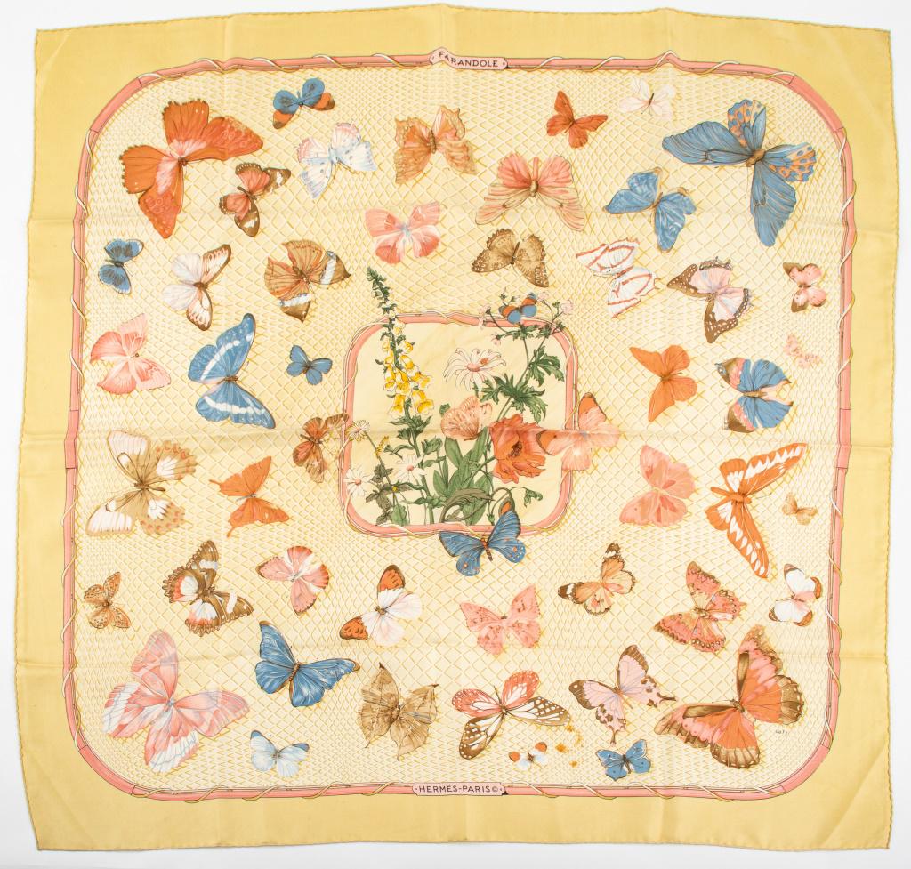 Hermes Caty Latham "Farandole" Silk Scarf (1 of 7)