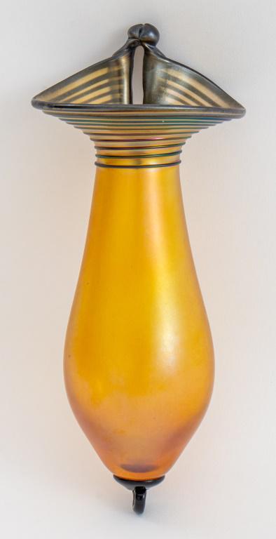 Herb A. Thomas Studio Favrile Glass Hanging Vase (1 of 8)