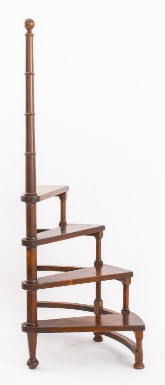 Mahogany Library Ladder / Steps (1 of 6)