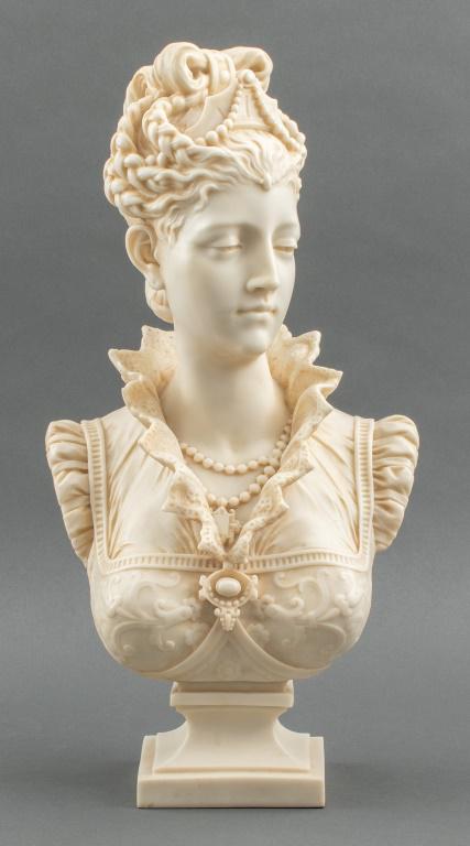 French Noblewoman Bust Sculpture (1 of 13)
