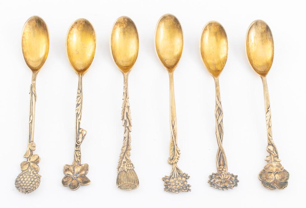 Tiffany & Co. Sterling Floral Demitasse Spoon, 6 (1 of 10)