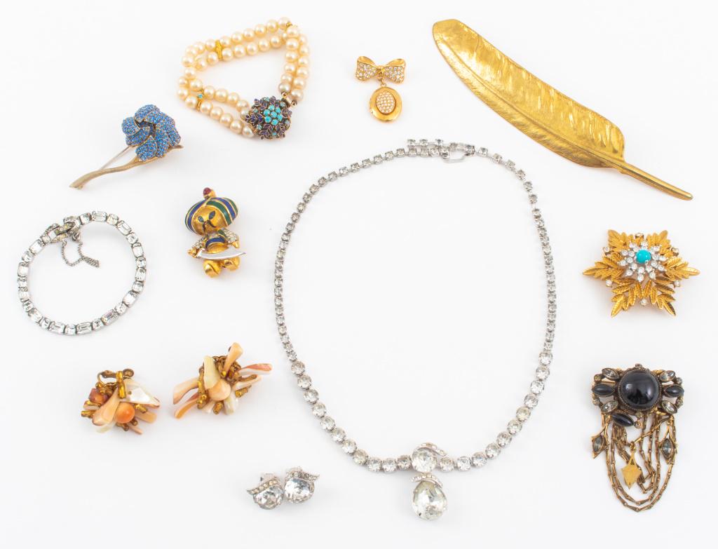 Vintage Designer Costume Jewelry, 10 pcs. (1 of 10)
