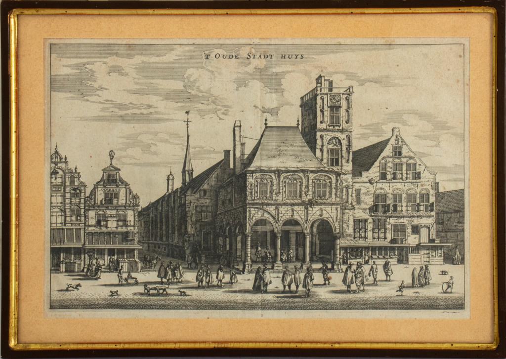 "T' Oude Stadt Huys" Engraving (1 of 7)