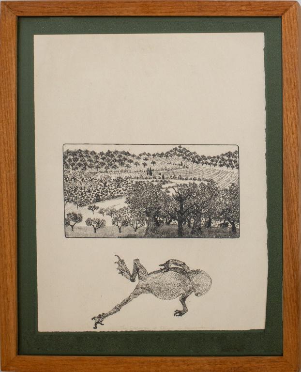 Jacques Houplain "The Caravan of Elizer" Etching (1 of 9)