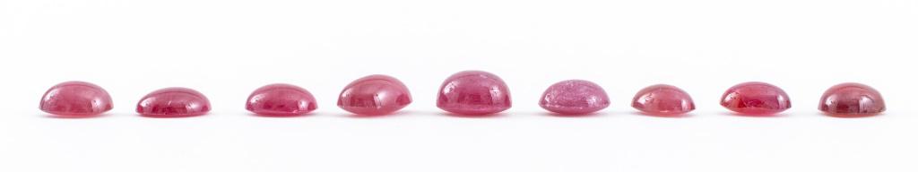 35.5 Cttw. Parcel of Loose Oval-Cut Ruby Stones 9 (1 of 3)