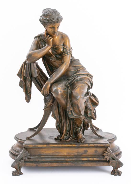 "Psyche" Renaissance Revival Spelter Sculpture (1 of 12)