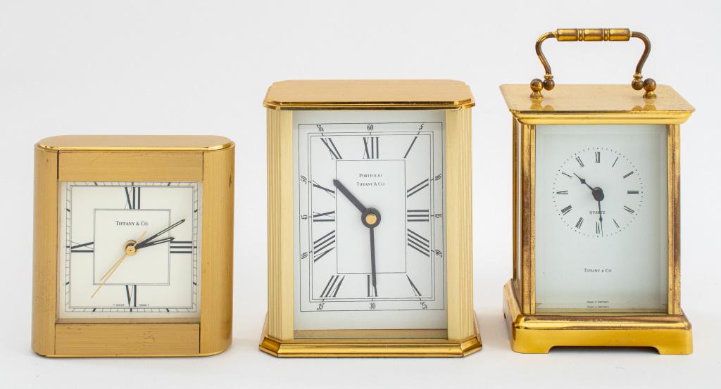 Tiffany & Co Vintage Brass Desk Clock, Etc., 3 (1 of 11)