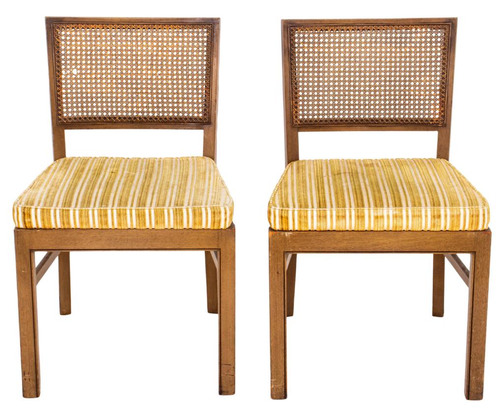 Caned Walnut Side Chairs, Pair (1 of 8)