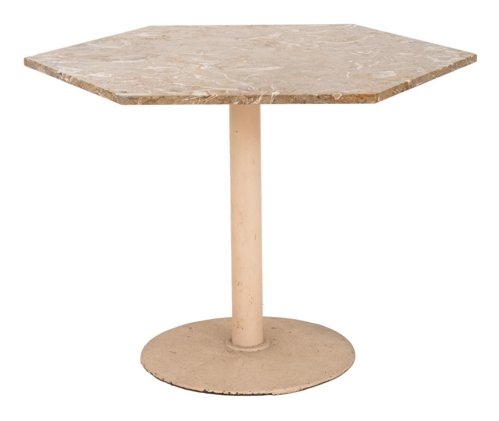 Octagonal Fiori di Bosco Marble Top Cafe Table (1 of 8)
