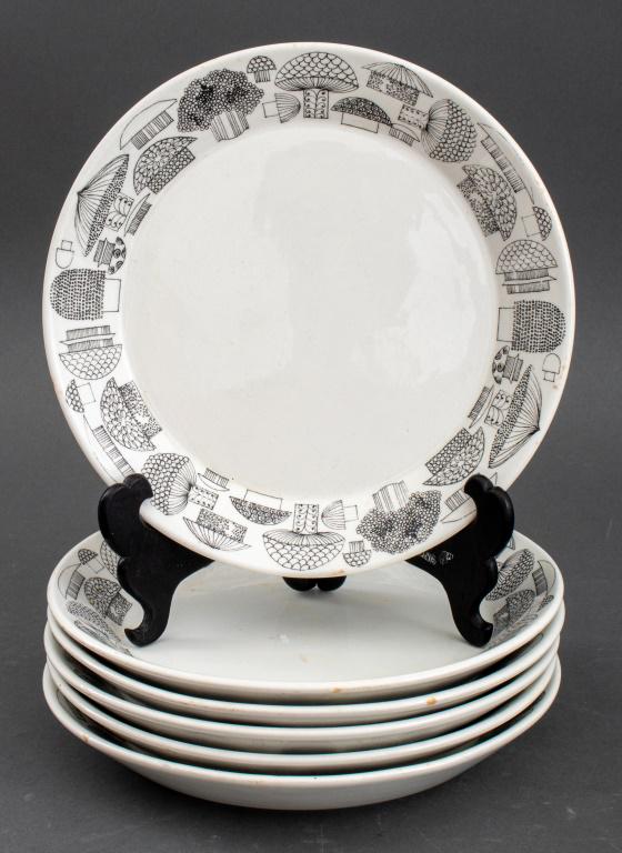 Kaj Franck Arabia Finland Mushroom Ceramic Soups 6 (1 of 4)