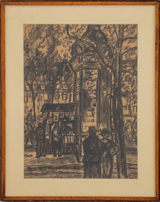 Picken Paris View Charcoal On Paper (1 of 7)
