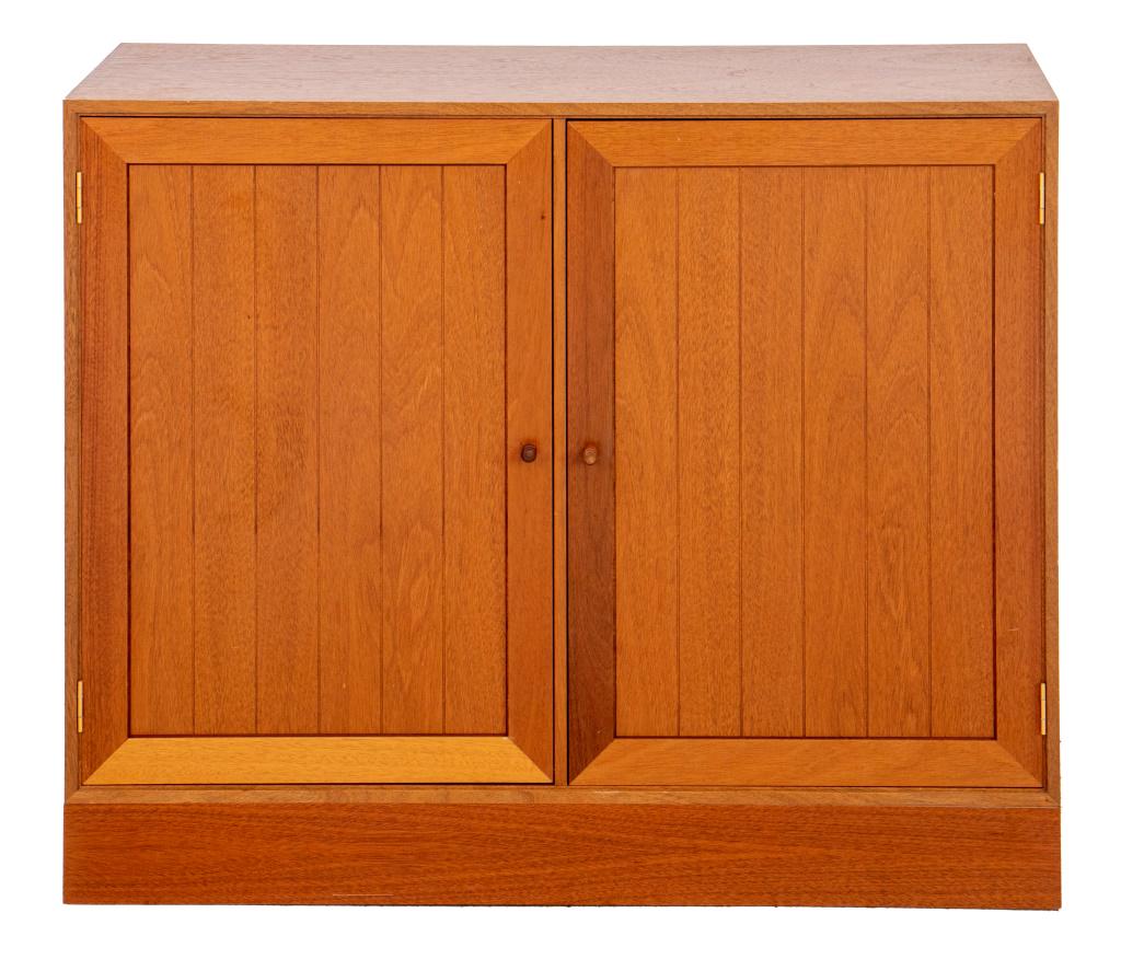 Danish Modern Oak 2 Door Silver Cabinet (1 of 10)