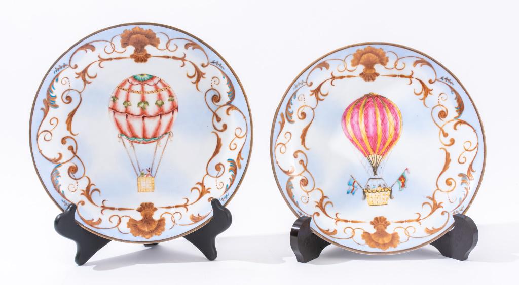 Castilian Montgolfier Hot Air Balloon Plates, 2 (1 of 11)