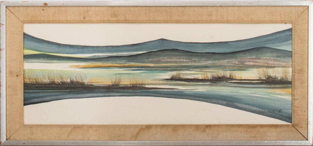 Thomas Reilly Dibble Landscape Watercolor on Paper (1 of 9)