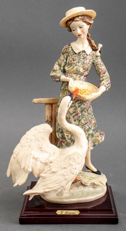 Giuseppe Armani "Girl with Swan" Porcelain Figure (1 of 9)