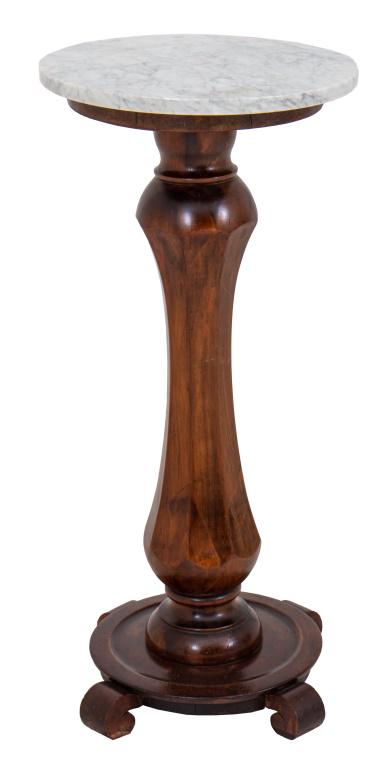 Victorian Mahogany Column Pedestal (1 of 9)