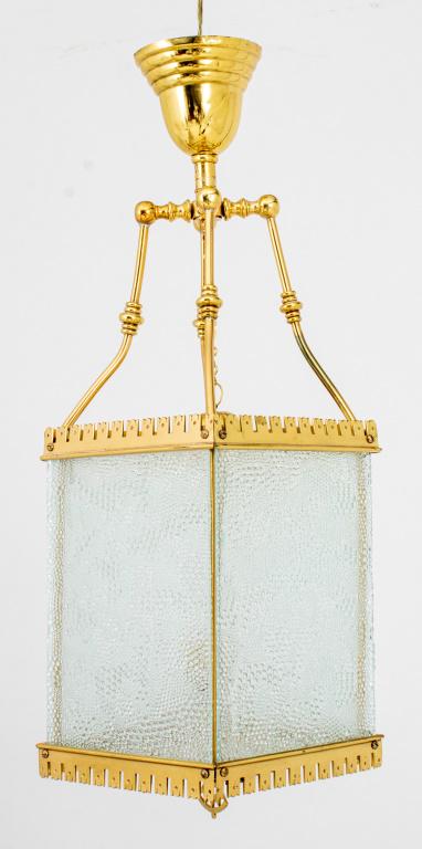 Aesthetic Style Brass and Glass Hall Lantern (1 of 14)