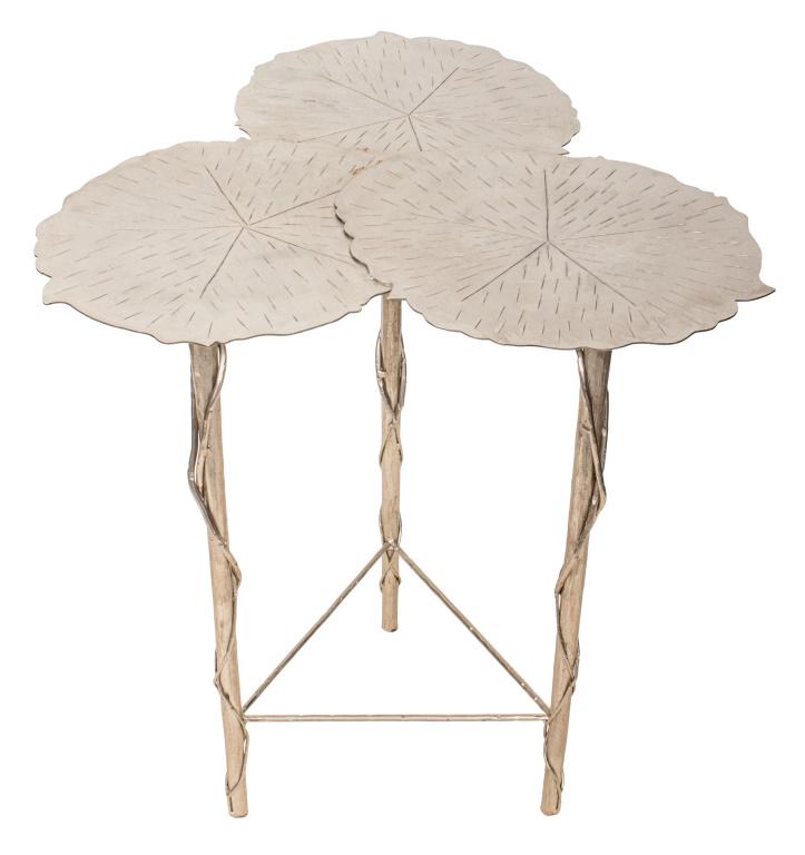 Michael Aram Manner Lily Pad Tripod Side Table (1 of 10)