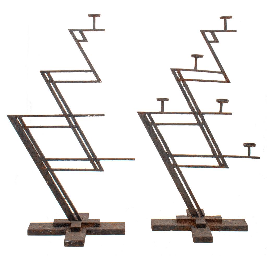 Art Deco Wrought Iron Light Screens (1 of 10)