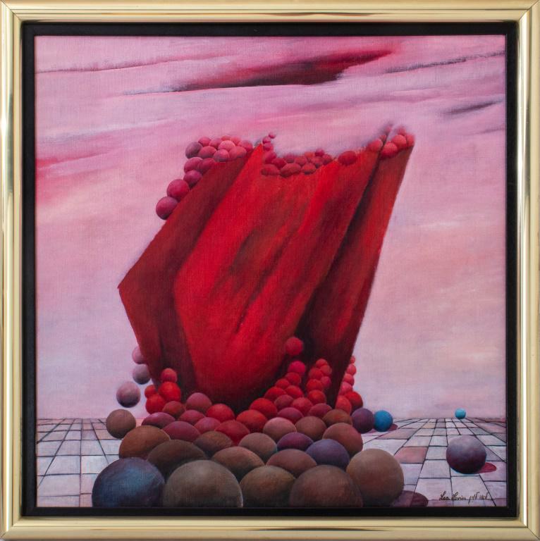 Lea Levin Surrealist Oil on Canvas (1 of 9)