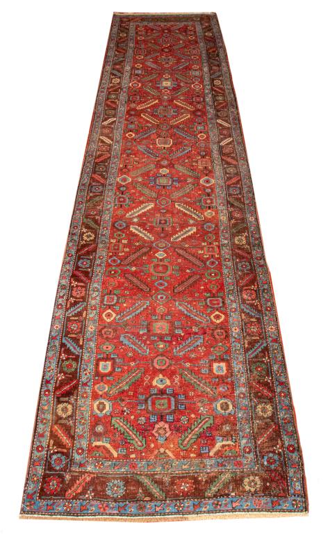 Antique Persian Kolyai Runner Rug, 14' x 3' (1 of 6)